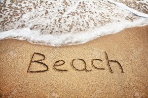 beach word art