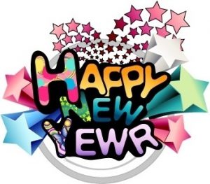 happy new year word art