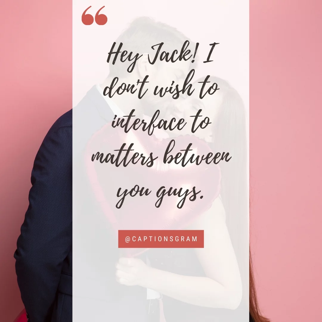 Hey Jack! I don't wish to interface to matters between you guys.