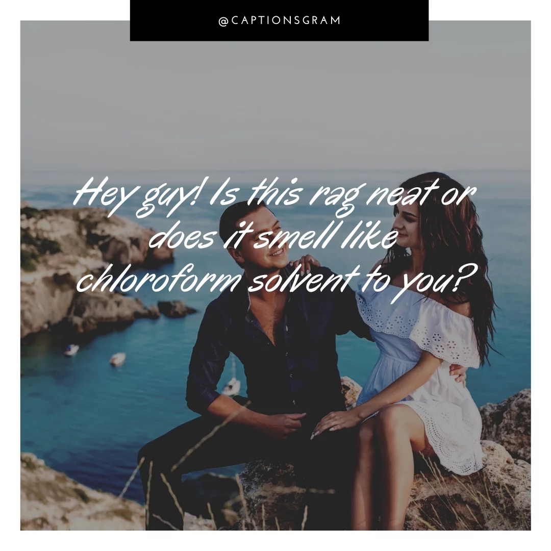 Hey guy! Is this rag neat or does it smell like chloroform solvent to you?