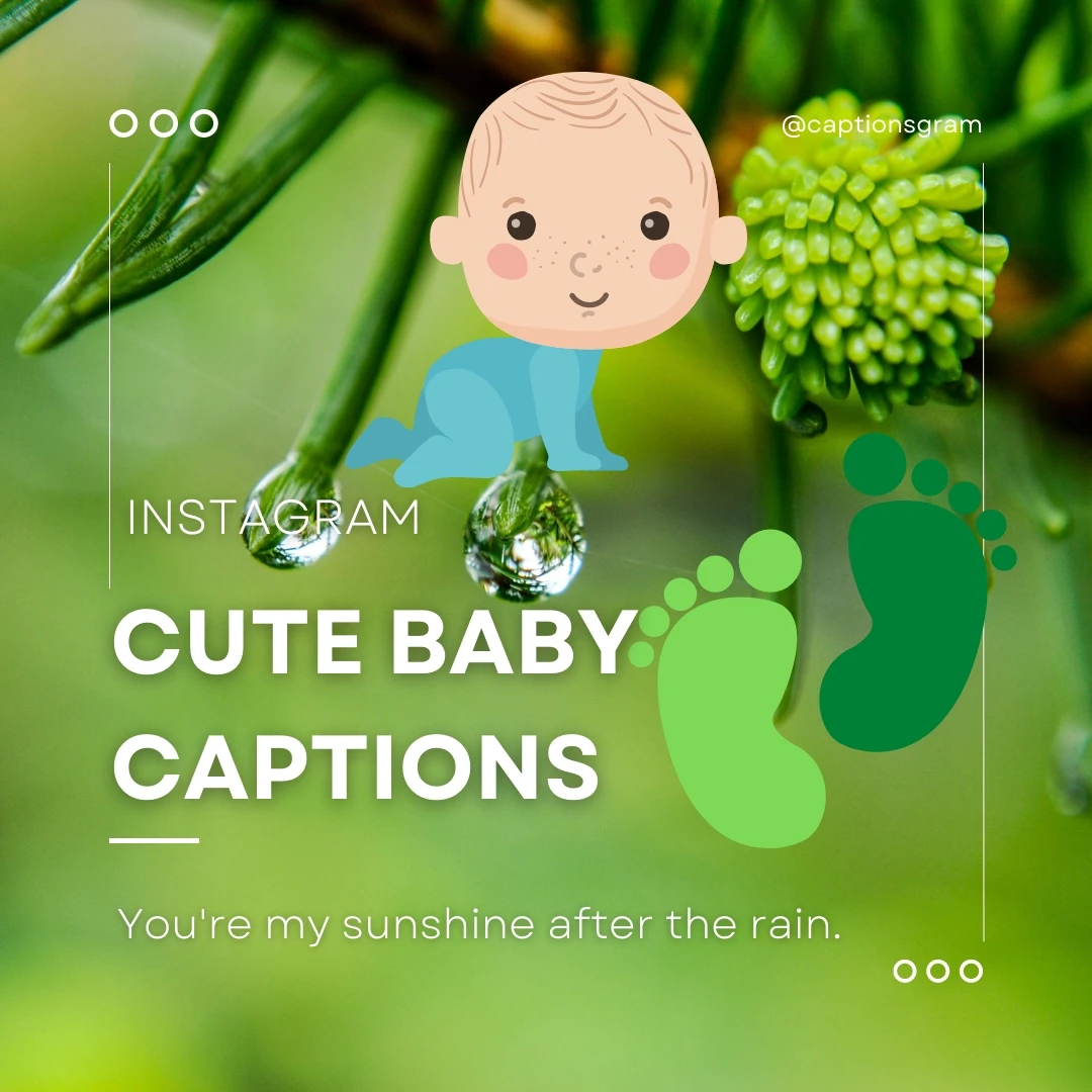 You're my sunshine after the rain.