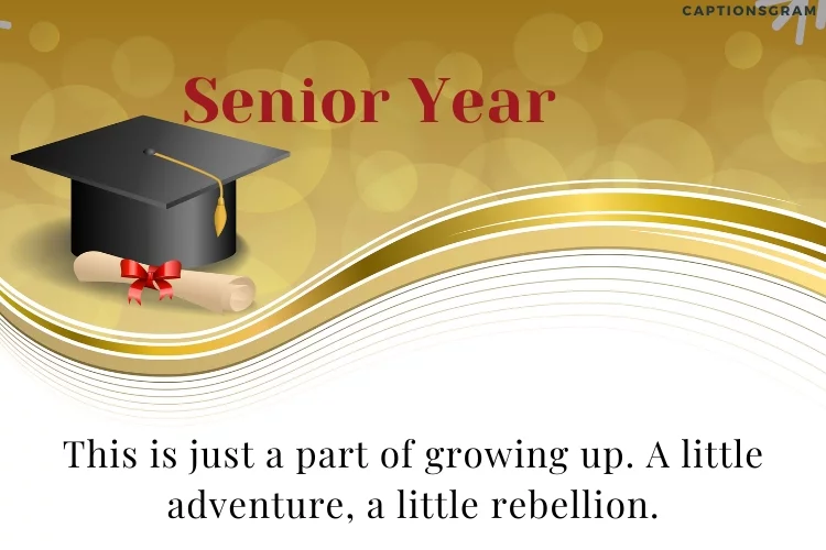 This is just a part of growing up. A little adventure, a little rebellion.