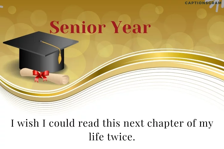 I wish I could read this next chapter of my life twice.