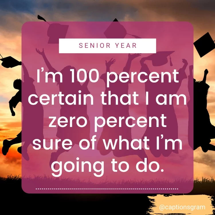 I’m 100 percent certain that I am zero percent sure of what I’m going to do.