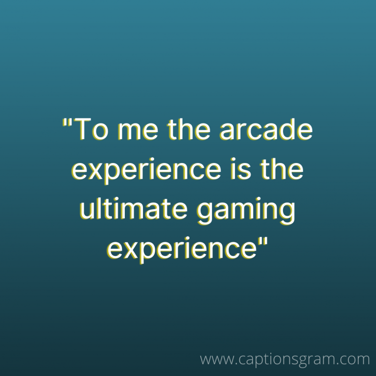 Best Arcade Video Games Captions for Instagram