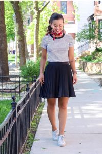 Classy Captions For Wearing Stripes