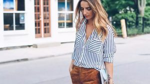 Classy Captions For Wearing Stripes