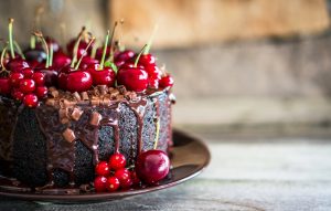 chocolate cake captions