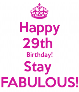 happy 29th birthday captions 