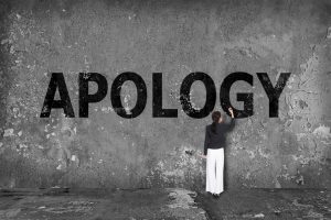 Sincere apology captions